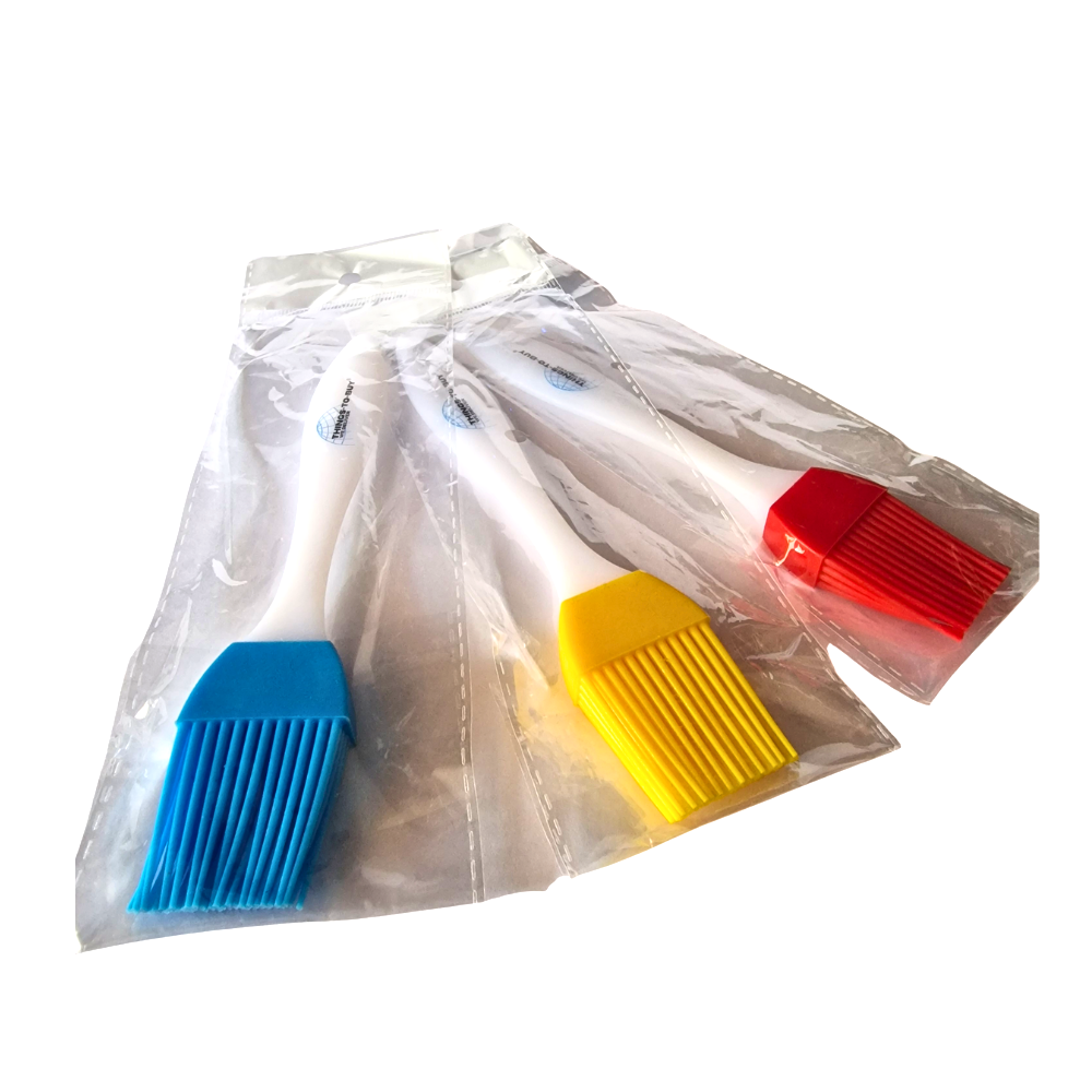 Siliconen bakkwast – 17 cm – 3 kleuren – afneembare kop – hittebestendig & BPA - vrij - THINGS - TO - BUY