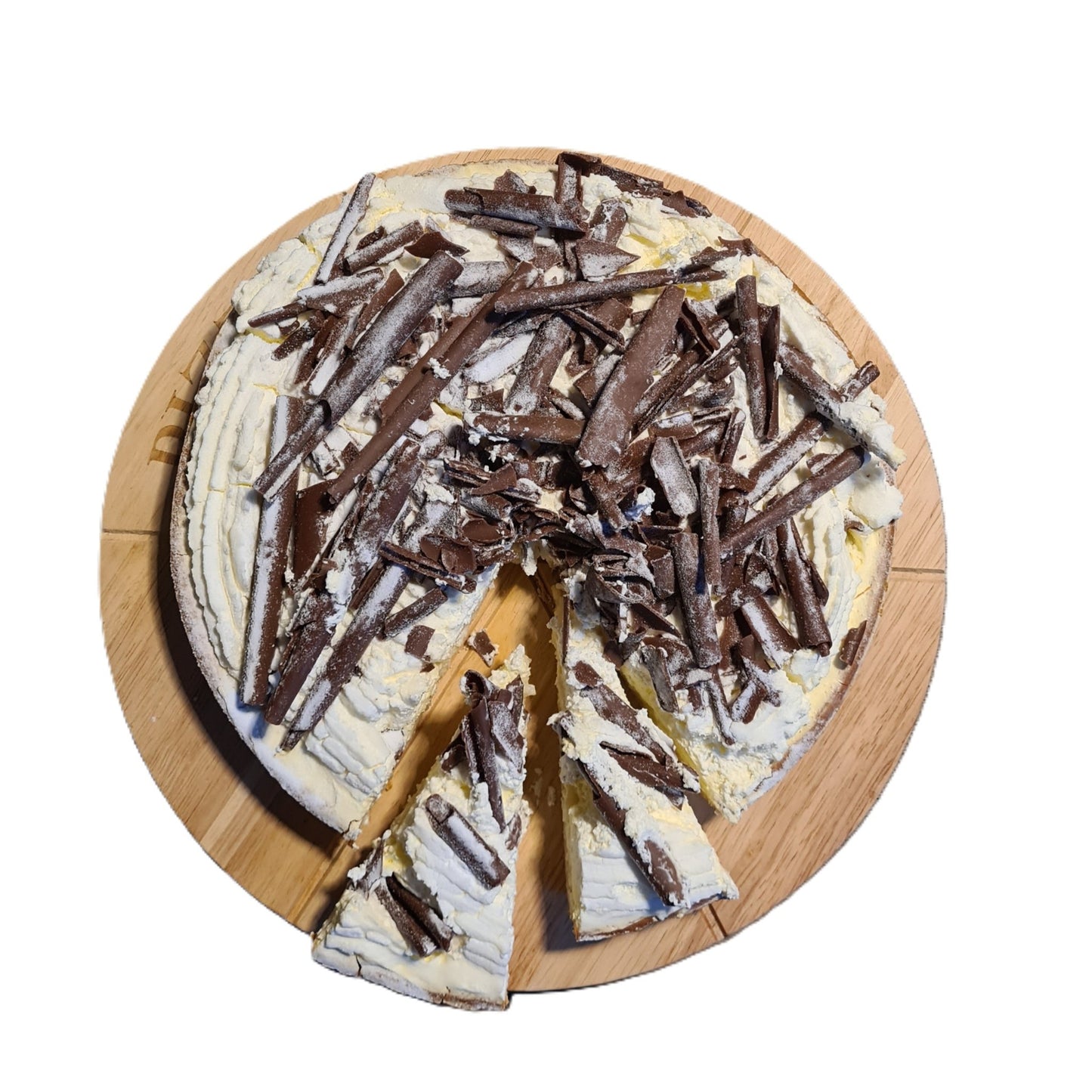 Draaibaar pizzabord van rubberwood – Ø33 cm – met snijgroeven en antislip voet - THINGS - TO - BUY