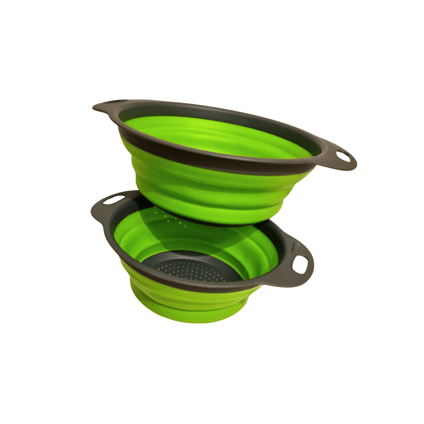 Opvouwbare siliconen vergiet set – 2-delig – BPA-vrij – hittebestendig – vaatwasserbestendig - voor Sinterklaas en Kerst