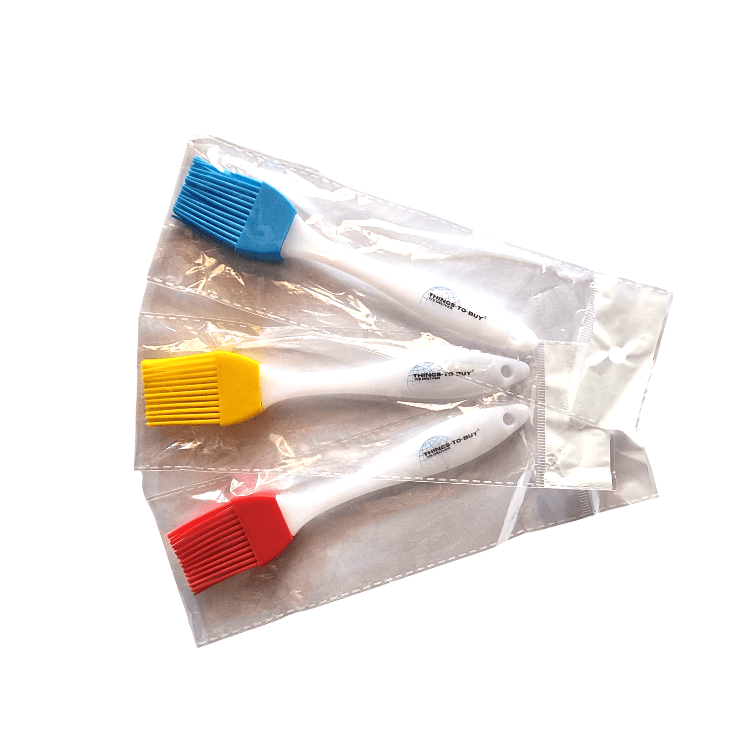 Siliconen bakkwasten set 17cm – 3 - delig – rood, blauw en geel – hittebestendig & BPA - vrij - THINGS - TO - BUY