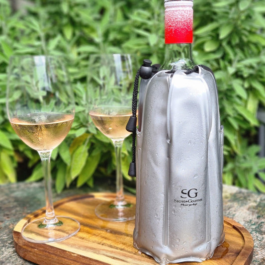 Wijnkoeler flexibel PVC grijs – invriesbaar & herbruikbaar - THINGS - TO - BUY - voor Sinterklaas en Kerst