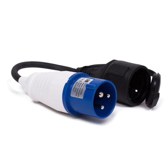 CEE naar Schuko adapterkabel 16A IP44 – 230V 3500W
