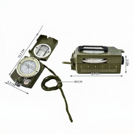 Military compass with sight – precision outdoor compass with metal housing