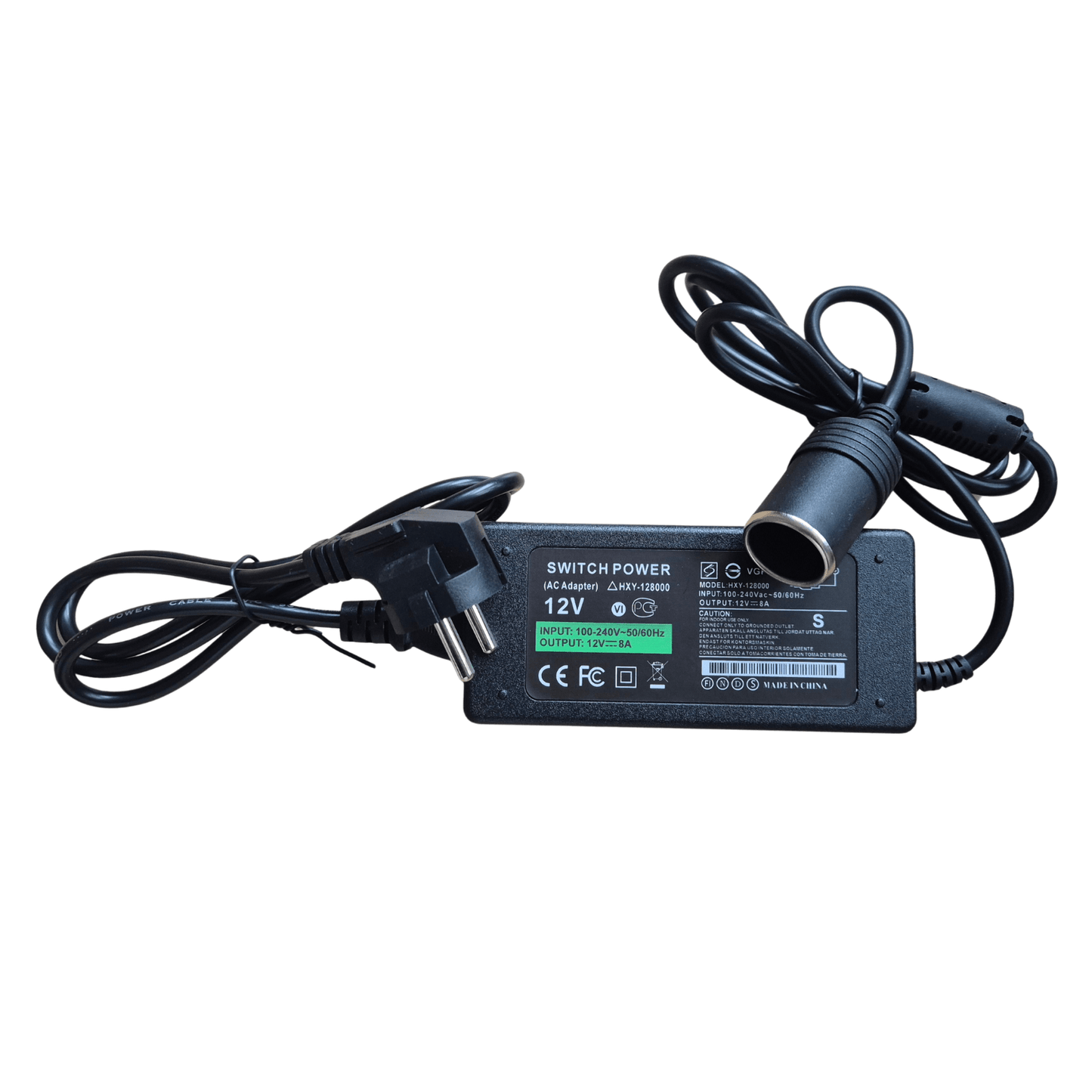 Omvormer 220V naar 12V – 8A (96W)