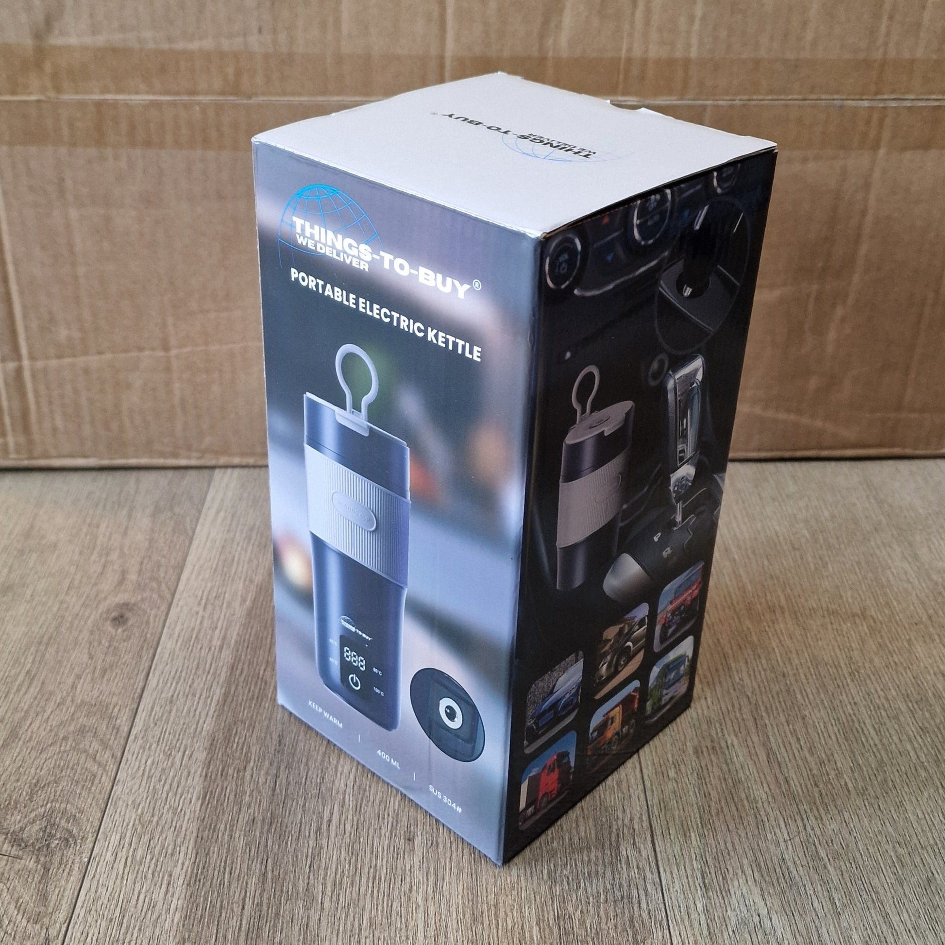 Altijd warme drank onderweg – elektrische waterkoker thermosbeker 12V/24V, 400 ml, instelbare temperatuur - THINGS - TO - BUY