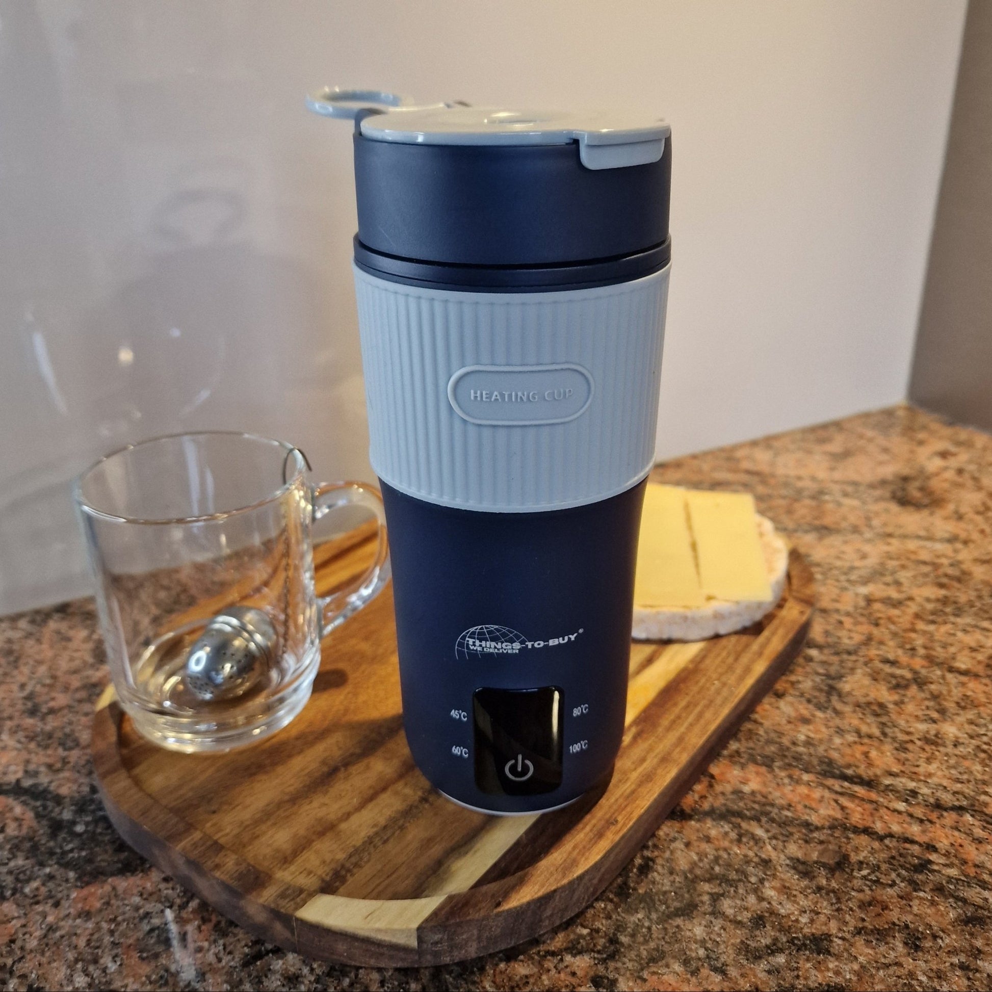 Altijd warme drank onderweg – elektrische waterkoker thermosbeker 12V/24V, 400 ml, instelbare temperatuur - THINGS - TO - BUY