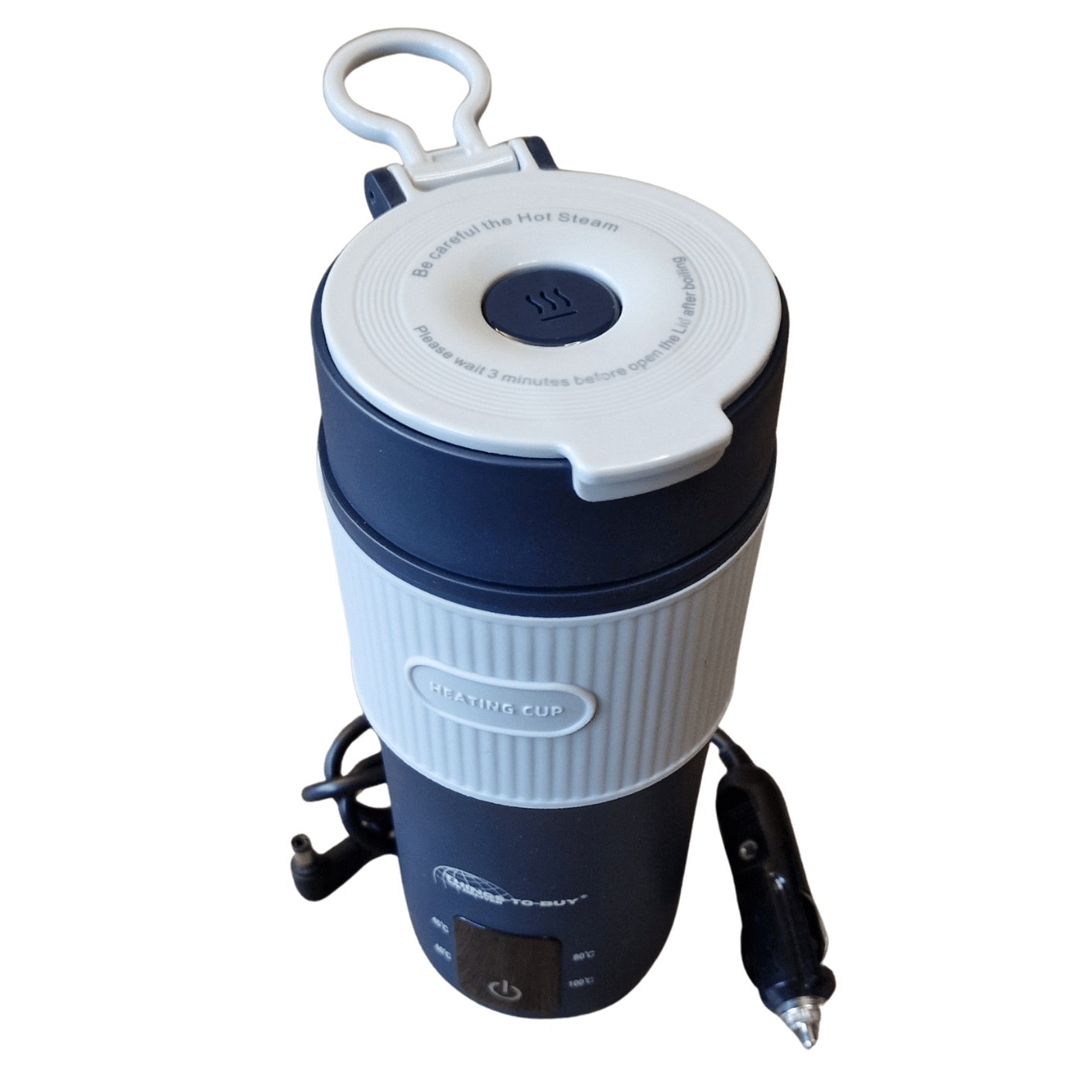 Altijd warme drank onderweg – elektrische waterkoker thermosbeker 12V/24V, 400 ml, instelbare temperatuur - THINGS - TO - BUY