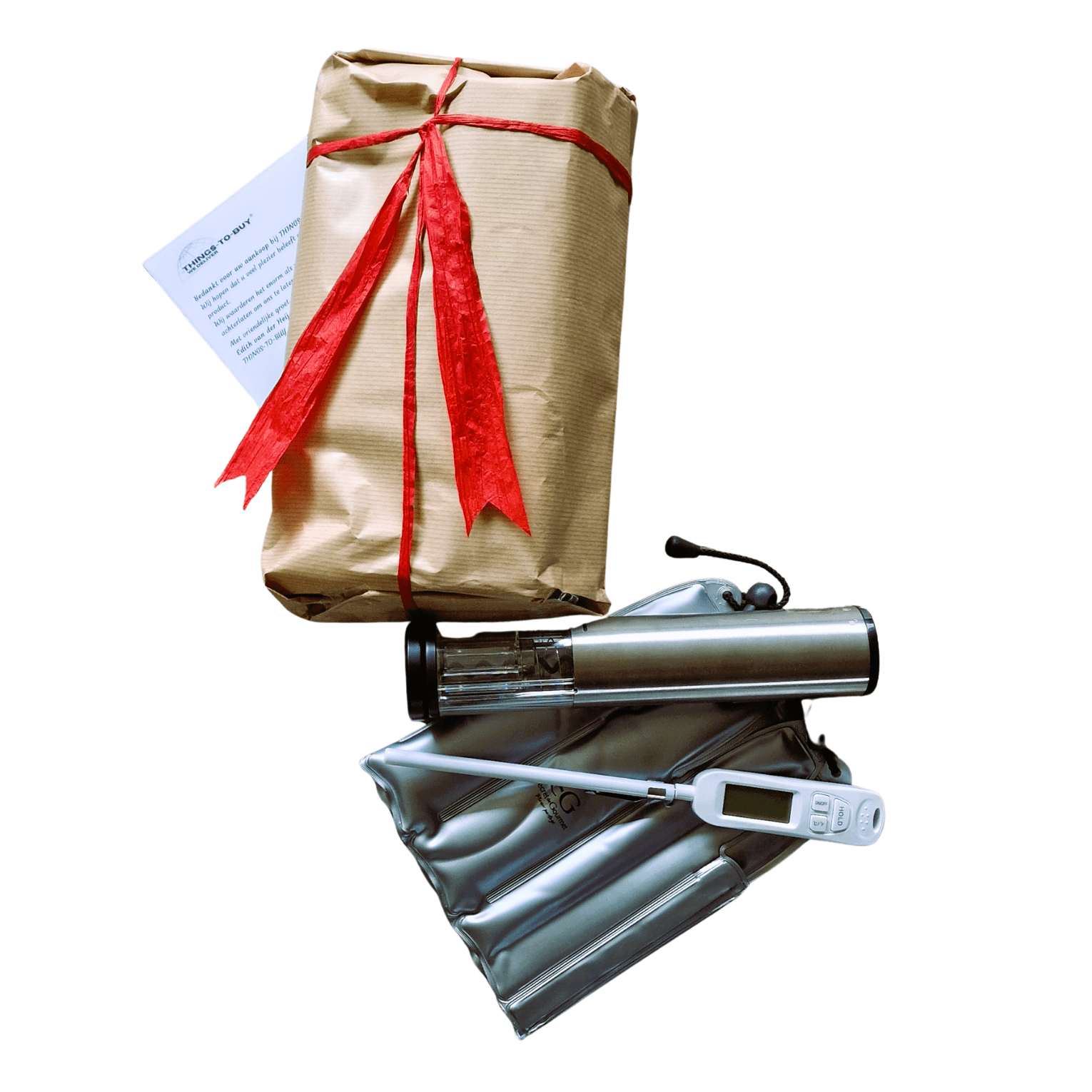 Cadeaupakket Wijn – wijnkoeler, digitale thermometer & elektrische kurkentrekker - THINGS - TO - BUY
