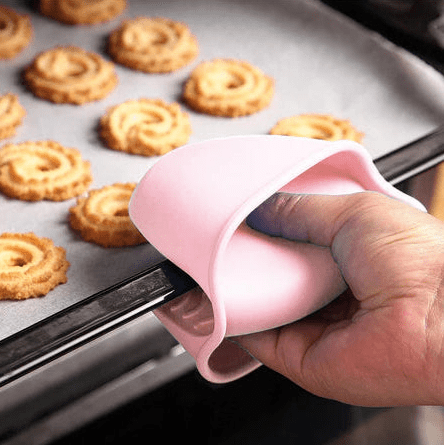 Compacte siliconen ovenhandschoen met antislip – hittebestendig roze (2 stuks) - THINGS - TO - BUY