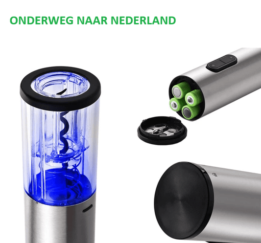 Elektrische kurkentrekker met LED en foliesnijder