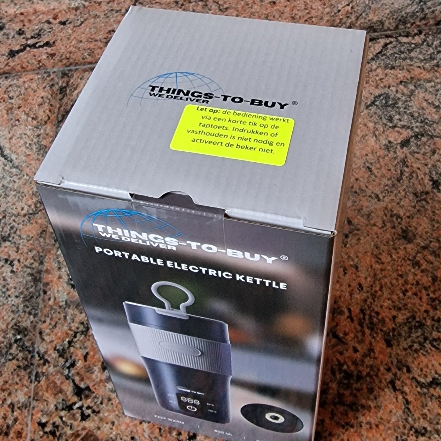 Elektrische waterkoker thermosbeker 12V/24V + 10A omvormer – verwarmt tot 100°C - THINGS - TO - BUY