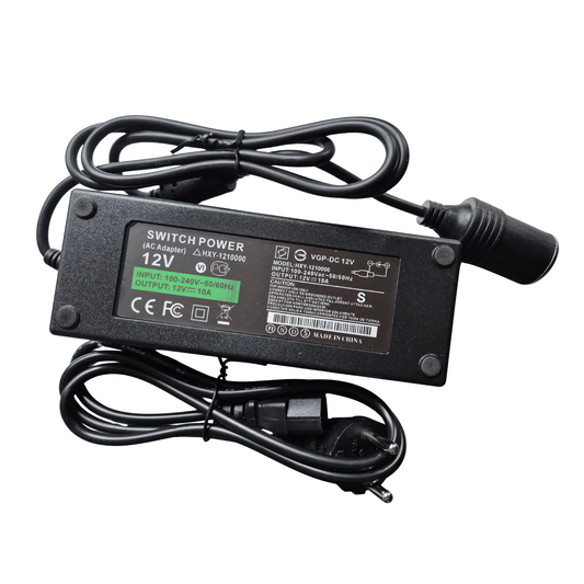 Omvormer 220V naar 12V – 10A (120W)