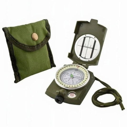 Militair kompas met vizier – nauwkeurig outdoor kompas met metalen behuizing - THINGS - TO - BUY