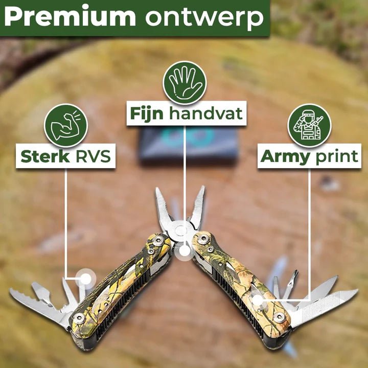 Multitool 11 - in - 1 – Onmisbaar voor Outdoor & Avontuur - THINGS - TO - BUY