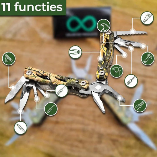 Multitool 11 - in - 1 – Onmisbaar voor Outdoor & Avontuur - THINGS - TO - BUY