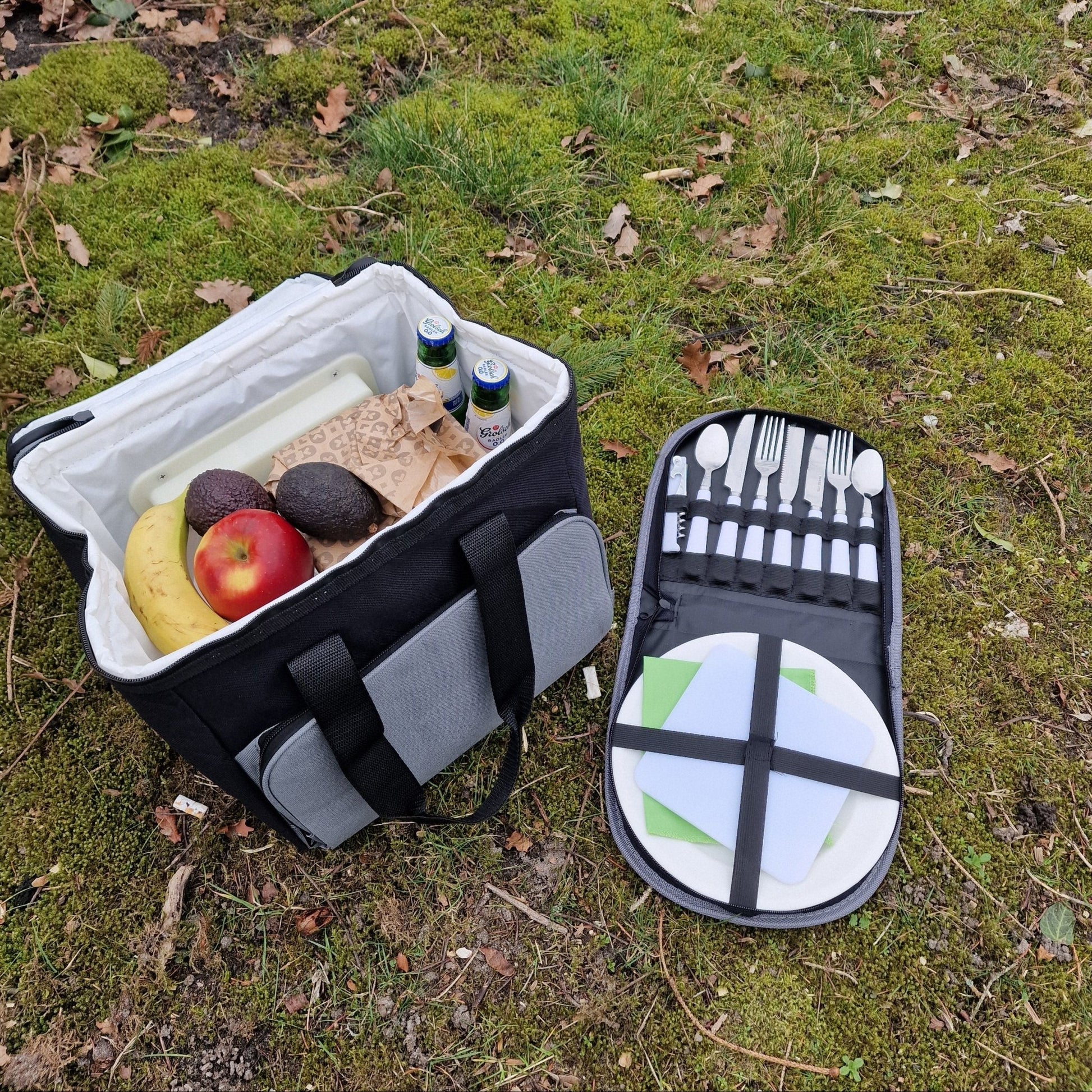Picknick bestekset voor 2 personen – compleet in draagtas - THINGS - TO - BUY