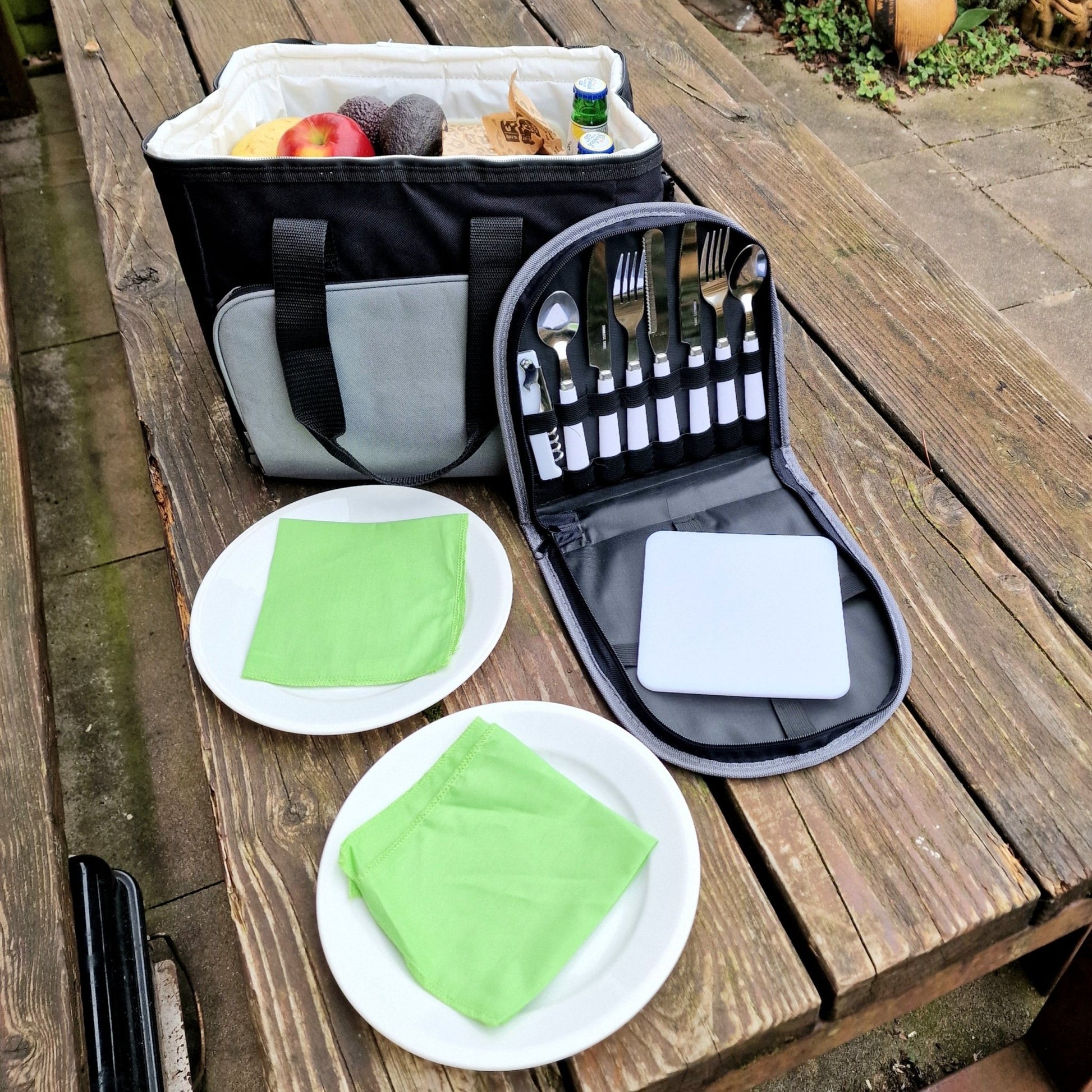 Picknick bestekset voor 2 personen – compleet in draagtas - THINGS - TO - BUY