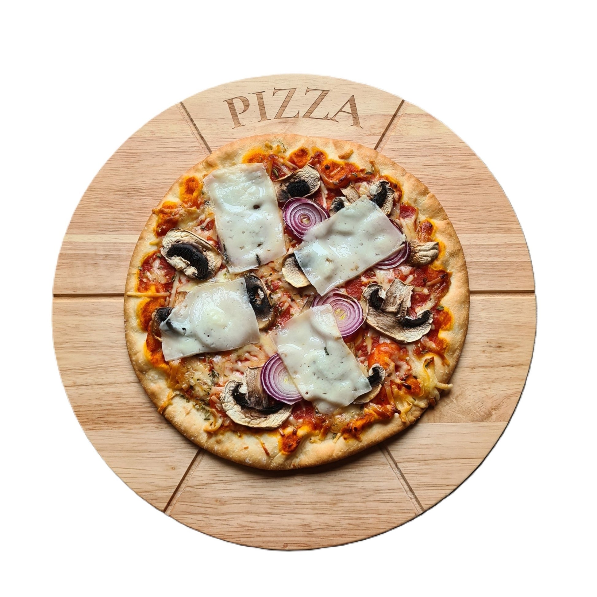 Pizza Draaiplateau Ø 33 CM Met RVS Pizzasnijder - THINGS - TO - BUY