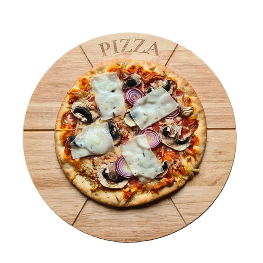 Pizza Draaiplateau Ø 33 CM Met RVS Pizzasnijder - THINGS - TO - BUY