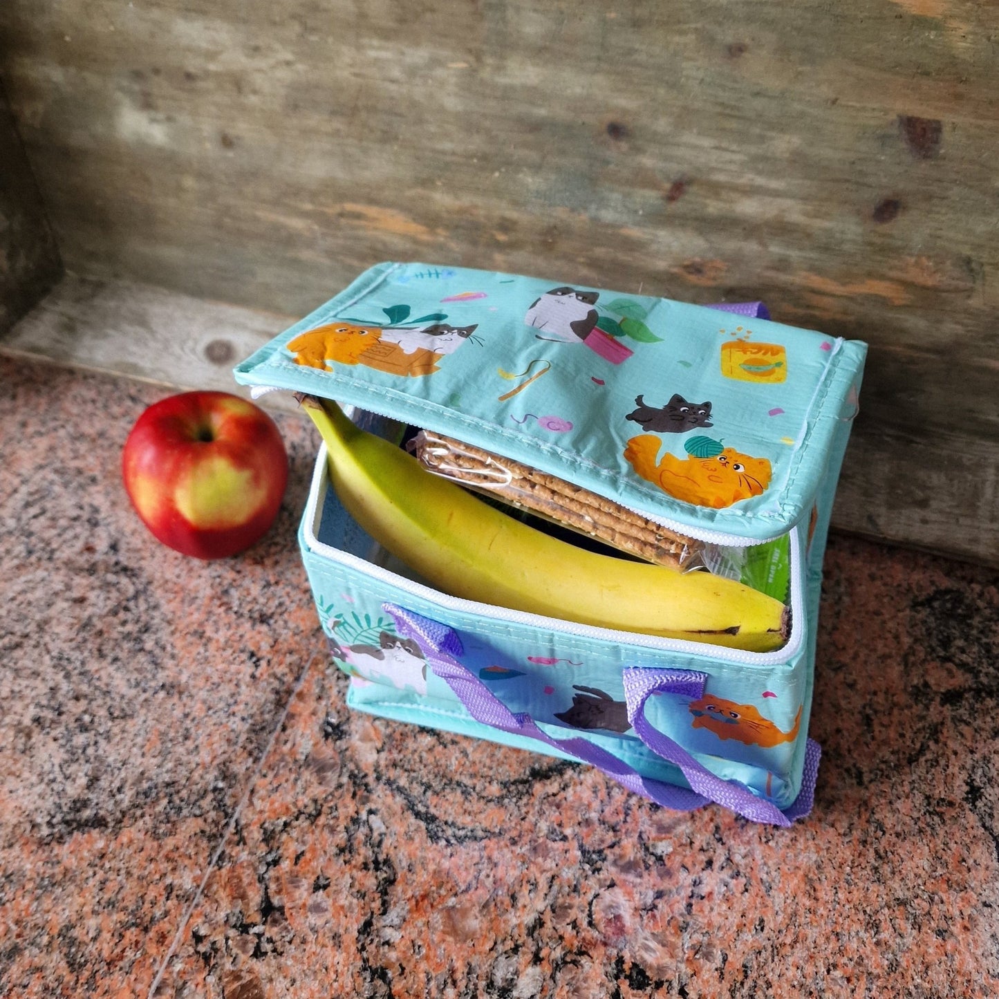 RPET Koeltas Cats – Kleine duurzame geïsoleerde kinderpicknicktas - THINGS - TO - BUY