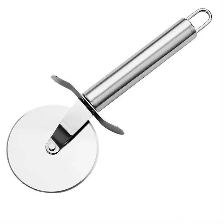 RVS pizzasnijder 20 cm met snijwiel Ø6,6 cm – roestvrij staal - THINGS - TO - BUY