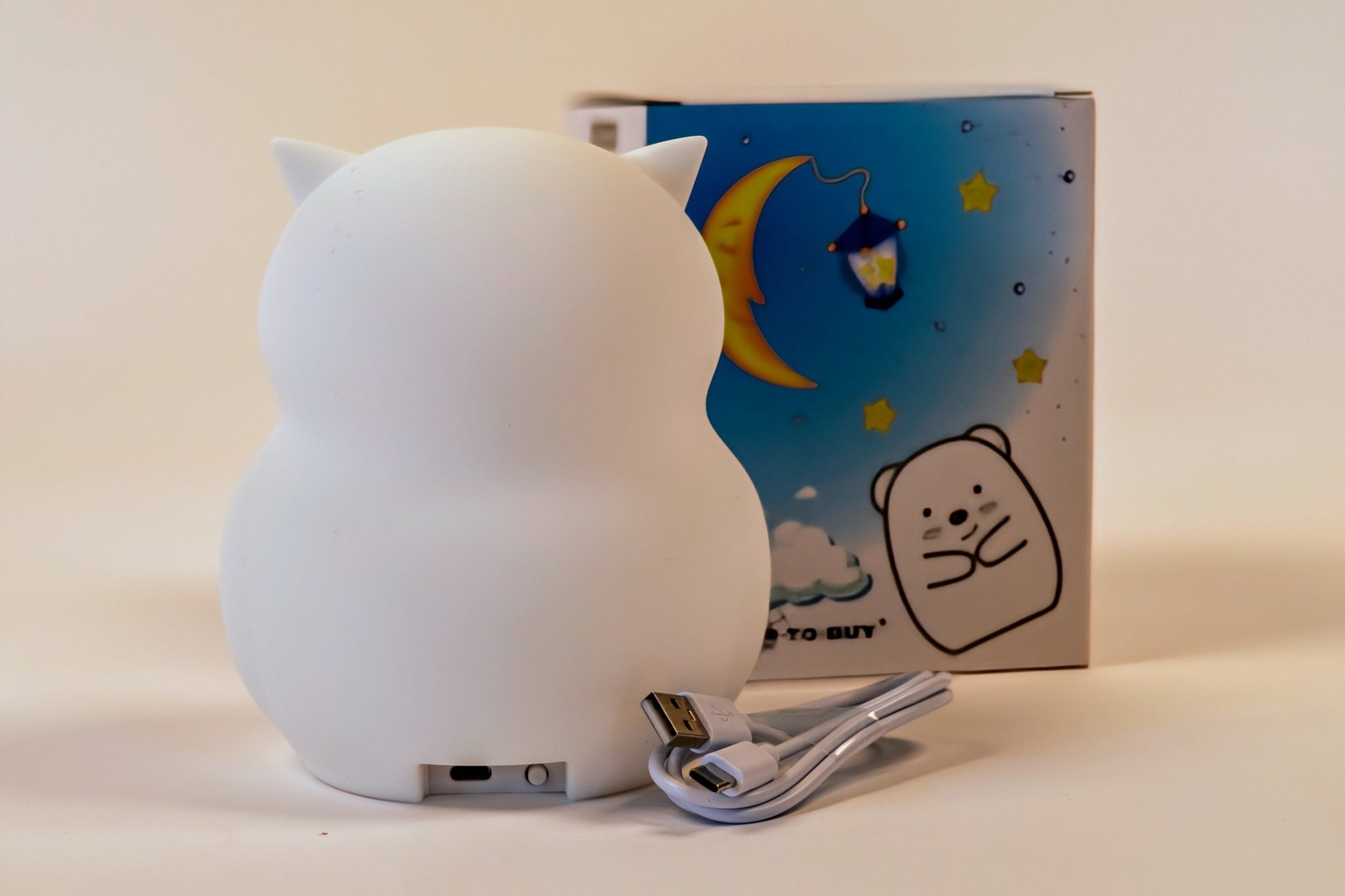 Uil Nachtlampje (L)15CM, USB - C Oplaadbaar, 8 LED Kleuren - THINGS - TO - BUY